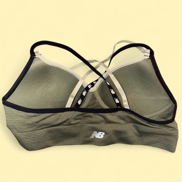 New Balance Olive Green Sports Bra | Size Large - Picture 7 of 11